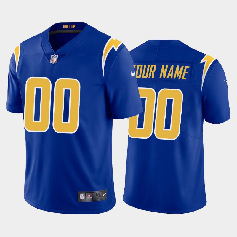 Men's Los Angeles Chargers ACTIVE PLAYER Custom New Royal Vapor Untouchable Limited Stitched NFL Jersey